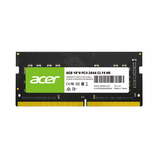 ACER SD100 8GB 1R*8 PC4 2666 CL19 SO-DIMM MEMORY-MEMORY-Makotek Computers