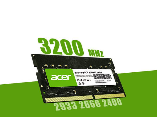 ACER SD100 8GB 1R*8 PC4 3200 CL22 SODIMM LAPTOP MEMORY-MEMORY-Makotek Computers