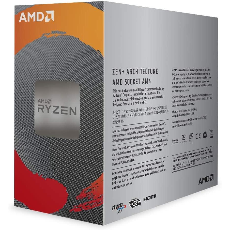 AMD RYZEN 3 3200G 4-CORE UNLOCKED DESKTOP WITH RADEON GRAPHICS PROCESSOR-PROCESSOR-Makotek Computers