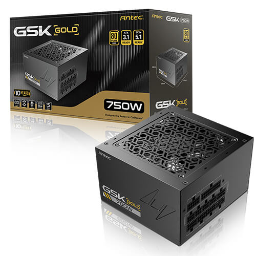 ANTEC GSK 750 V2 US | 750W | 80+ GOLD | ATX 3.1 | PCIE GEN 5.1 | FULLY-MODULAR | 12 MONTHS WARRANTY POWER SUPPLY UNITS