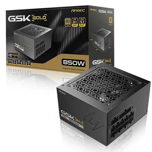 ANTEC GSK85O V2 US | 850W | 80+ GOLD | ATX 12V 3.1 | FULLY-MODULAR | 12 MONTHS WARRANTY POWER SUPPLY UNIT