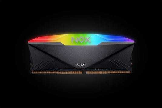 APACER AH4U16G32C28YNBAA-2 NOX RGB 16GB BLACK DDR4 | 16GB (2X8GB) | 3200 MHZ | CL16 | WITH HEAT SINK | UDIMM 12 MONTHS WARRANTY MEMORY