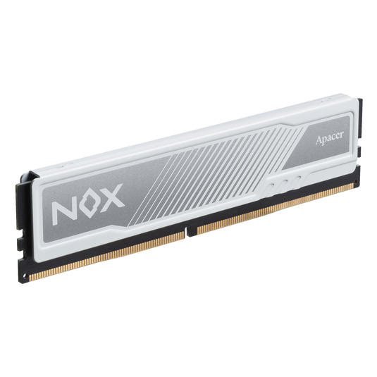 APACER AH4U16G36C25YMWAA-2 NOX NON-RGB 16GB WHITE DDR4 | 16GB (2X8GB) | 3200 MHZ | CL 18-22-22-38 | WITH HEAT SINK | UDIMM 12 MONTHS WARRANTY MEMORY