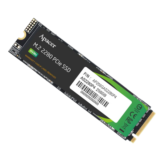APACER AP256GAS2280P4-1 | PCIE 3X4 | 256GB | M.2 NVME | 12 MONTHS WARRANTY SOLID STATE DRIVE