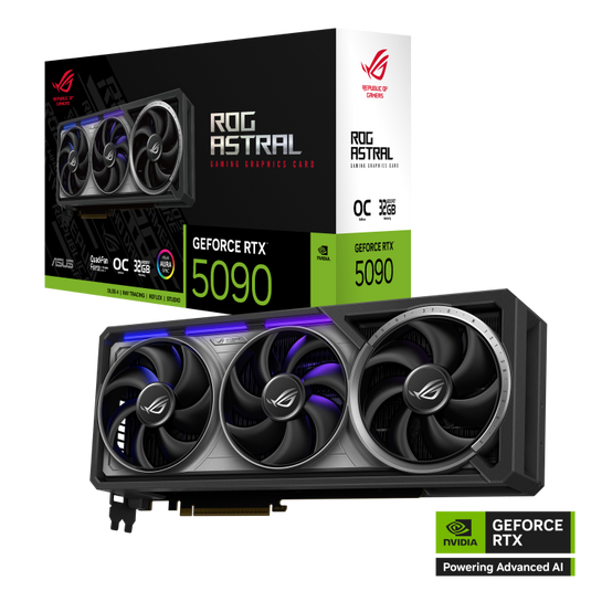 ASUS ROG-ASTRAL-RTX5090-O32G-GAMING ROG ASTRAL GEFORCE RTX 5090 OC EDITION | 32GB | GDDR7 | 3593 TOPs | PCIE 5.0 | 21760 CUDA CORE | 28 GBPS | 512 BIT | 2610 MHZ | 12 MONTHS WARRANTY GRAPHICS CARD