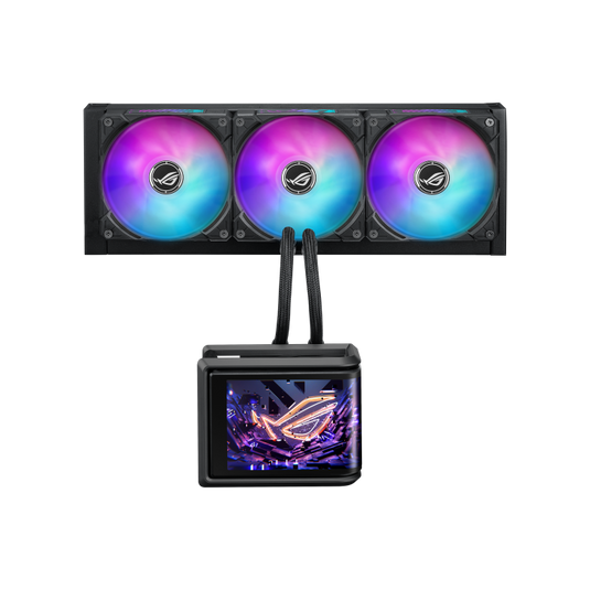 ASUS ROG RYOU IV SLC 360 ARGB | 3X FANS (120MM) | 6.67" AMOLED DISPLAY | AURA SYNC | AM4 | AM5 | LGA1851 | LGA1700 | 12 MONTHS WARRANTY LIQUID COOLER