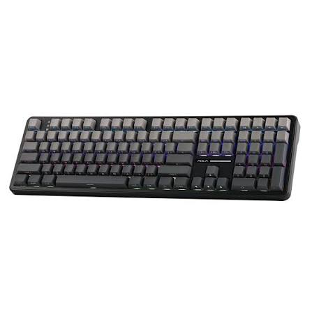 AULA F108 | 108 KEYS | FULL SIZE LAYOUT DESIGN | HOT-SWAPPABLE MECHANICAL KEYBOARD | TRI-MODE: 2.4GHZ WIRELESS / BLUETOOTH / WIRED | RGB BACKLIGHT | LEOBOG GRAY WOOD V3 LINEAR SWITCH | 6 MONTHS WARRANTY KEYBOARD