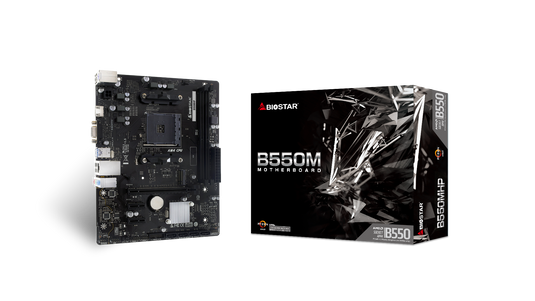 BIOSTAR B550MHP | AM4 | M-ATX | PCIE 4.0 M.2 | 2 DIMM | DDR4 | 12 MONTHS WARRANTY MOTHERBOARD