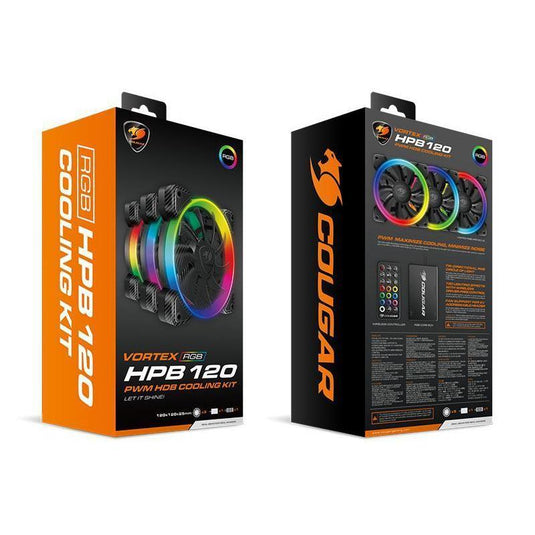 COUGAR VORTEX RGB SPB 120PWM 3 IN 1 FANS-FANS-Makotek Computers