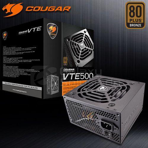 COUGAR VTE500 80+ BRONZE 500W POWER SUPPLY-POWER SUPPLY UNITS-Makotek Computers