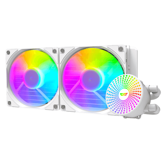 DARKFLASH DC240 | WHITE | LGA | AM5 | AM4 | FAN RATED VOLTAGE 12V | 120 X 120 X 25MM | LIQUID COOLER