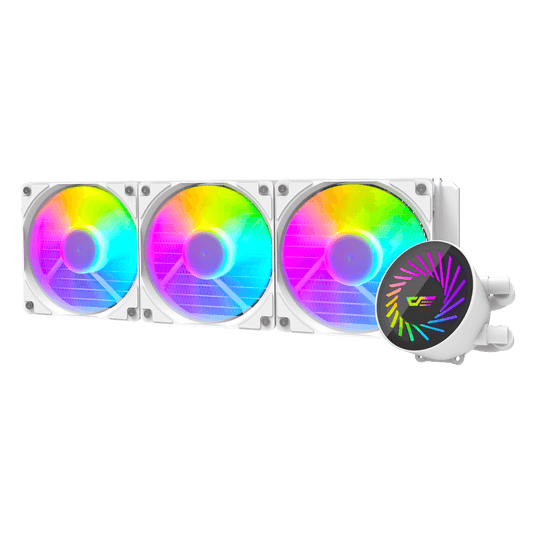 DARKFLASH DC360 | WHITE | LGA | AM5 | AM4 | FAN RATED VOLTAGE 12V | 120 X 120 X 25MM | LIQUID COOLER