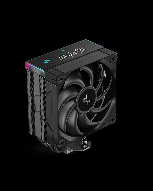 DEEPCOOL R-AK400-BKAPMN-G | AK400 DIGITAL PRO | BLACK | ADDRESSABLE RGB LED | INTEL LGA 1851 / 1700 / 1200/ 1151 /1150 / 1155 | AMD AM5/AM4 | FLUID DYNAMIC BEARING | 4 PIN PWM | VISUAL TEMPERATURE ALERTS | 6 MONTHS WARRANTY CPU COOLER