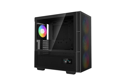DEEPCOOL R-CH560-BKAPE4D-G-1 | MESH FRONT | 3.5" * 2 | 2.5" * 2 + 1 | ATX | MATX | ITX | DIGITAL | BLACK PC CASE