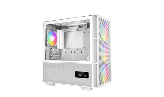 DEEPCOOL R-CH560-WHAPE4D-G-1 | MESH FRONT | 3.5" * 2 | 2.5" * 2 + 1 | ATX | MATX | ITX | DIGITAL | WHITE PC CASE