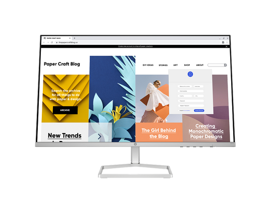 HP 527SF (94F45AA) | WHITE | 27 INCH FHD (1920 x 1080) | FLAT | 68.6 CM | IPS PANEL| LCD | TILT DIPLAY | COLOR GAMUT 99% sRGB |300 NITS |HORIZONTAL VIEWING ANGLE 178° |2 HDMI 1.4 | 12 MONTHS WARRANTY MONITOR