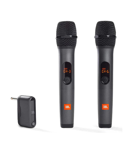 JBL HARMAN MICROPHONE | 2 WIRELESS MICROPHONE | 1 WIRELESS RECEIVER |USB-C CABLE 3 MONTHS WARRANTY MICROPHONE