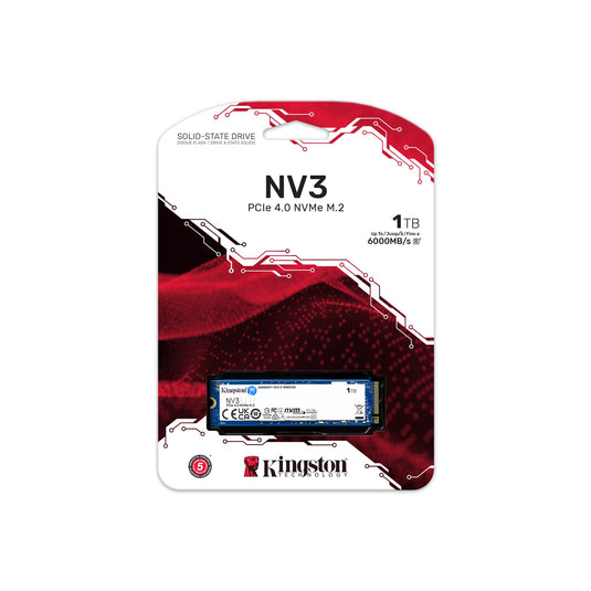 KINGSTON SNV3S/1000G NV3 1TB | PCIE 4.0 x4 NVME | M.2 2280 | 12 MONTHS WARRANTY SOLID STATE DRIVE