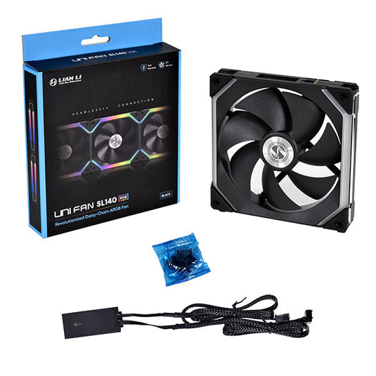 LIAN LI 120MM UNI SL BLACK RGB | 6 MONTHS WARRANTY | FAN