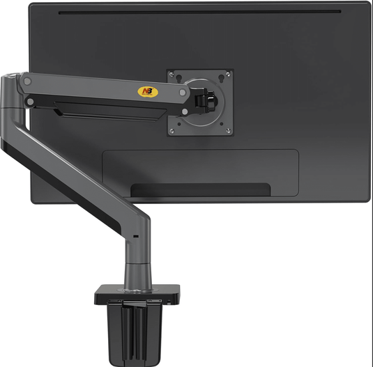 NORTHBAYOU G-45 | BLACK | SINGLE DESK MOUNT | FITS 27"-40" | GAS-SPRING MONITOR DESK MOUNT | BUILT WITH INTERACTIVE ERGONOMICAL CONCEPTS | SWIVEL 180 DEGREE | 75 X 75 TO 100 X 100MM | ROTATION 360 DEGREE | 6 MONTHS WARRANTY OTHERS