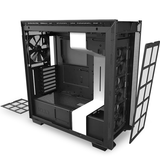 NZXT H710 CA-H710B-W1 WHITE MID TOWER TEMPERED GLASS CASE-PC CASE-Makotek Computers