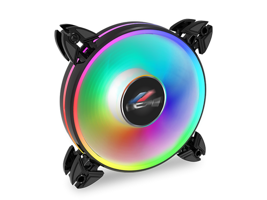 OCPC VELOCITA BLACK | 120MM | 1800 RPM | PWM | ARGB GAMING FAN