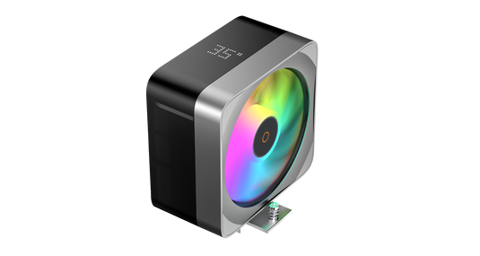 OCYPUS DELTA A40 EX DIGITAL | BLACK | AIR CPU COOLER | SINGLE FAN VERSION | 200W TDP | 4 COPPER HEAT PIPES | 120MM HYDRAULIC BEARING FAN | DIGITAL DISPLAY | LGA 115X / 1200 / 1700 / 1851 | AM4 / AM5 | 6 MONTHS WARRANTY CPU COOLER