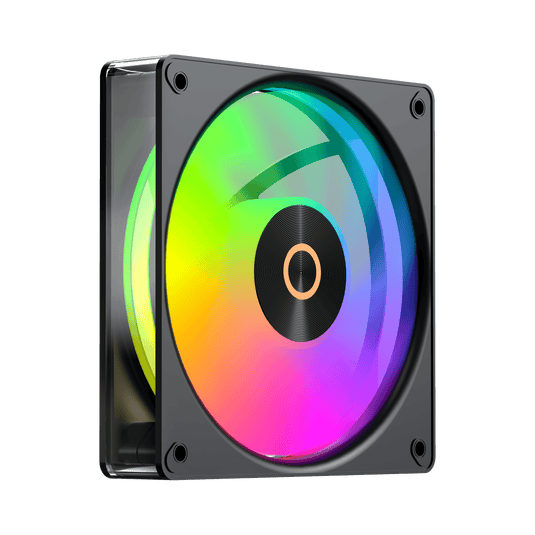 OCYPUS GAMMA F12 ELITE ARGB WITH TRANSPARENT FRAME | BLACK | SINGLE FAN PACK | 120 X 120 X 25MM DIMENSION | CONNECTOR: 4-PIN PWM | ARGB LED | HYDRAULIC BEARING | 169G WEIGHT | 6 MONTHS WARRANTY FANS