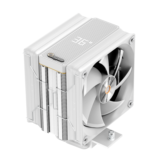 OCYPUS IOTA A40 DUAL FAN WITH DOT-MATRIX DIGITAL DISPLAY | WHITE | AIR CPU COOLER | 220W TDP | 4 COPPER HEAT PIPES | 120 X 120 X 25MM DIMENSION | CONNECTOR: 4-PIN PWM | LGA 115X / 1200 / 1700 / 1851 | AM4 / AM5 | 6 MONTHS WARRANTY CPU COOLER
