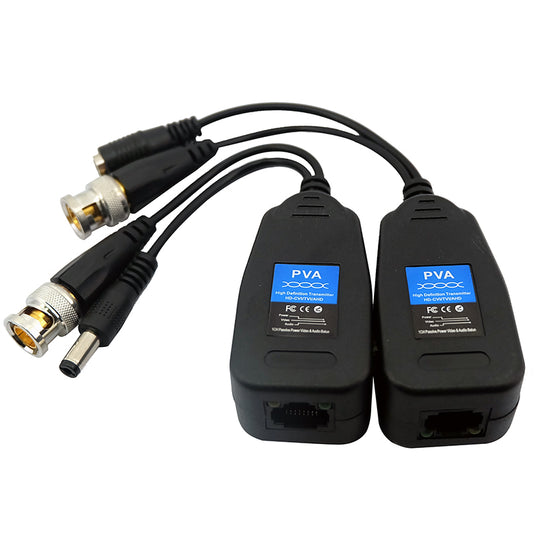 OEM 4MP AHD/CVI/TVI VIDEO BALUN |UTP CAT5/5E/6| UP TO 1080P, 8MP|PV/PVD/A CONNECTOR