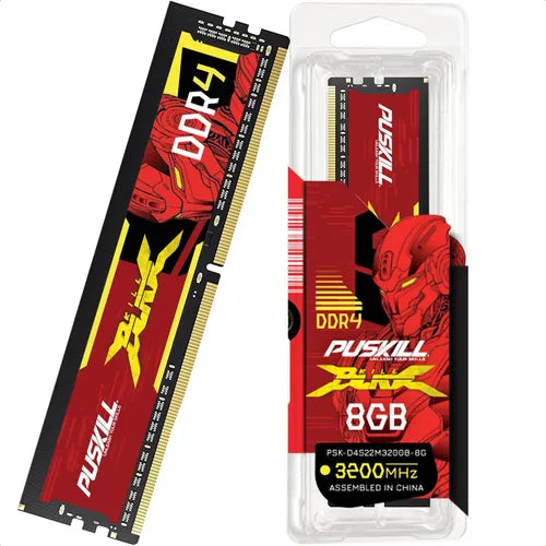 PUSKILL KILL BLADE PSK-D4S22M3200B-8G 8GB | DDR4 | 3200MHZ | DIMM | 12 MONTHS WARRANTY MEMORY