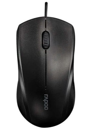 RAPOO N1200 | 1000 DPI | ANTI-SLIP GRILLE ROLLERS | OPTICAL WIRED | NO WARRANTY MOUSE