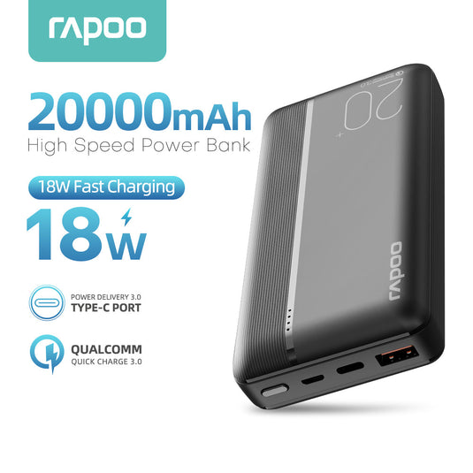 RAPOO Q20 20000MAH 18W POWERBANK