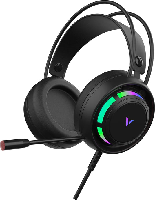 RAPOO VH110 ILLUMINATED GAMING HEADSET (USB POWER, 3.5MM AUDIO WITH SPLITTER)