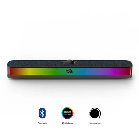 REDRAGON GS515 | BLACK | NEO RGB | BLUETOOTH/WIRED | 6 DYNAMIC RGB LIGHTING MODES | COMPACT AND SPACE-SAVING | EASY CONTROL DIAL | 6 MONTHS WARRANTY SPEAKER