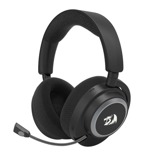 REDRAGON H891 | BLACK | NYX PRO | TRI-MODE: WIRED/2.4G/BLUETOOTH | VIRTUAL 7.1 SURROUND SOUND | ALUMINUM FRAME | EXTENDABLE AND RETRACTABLE NOISE-CANCELLING MICROPHONE | 6 MONTHS WARRANTY HEADSET