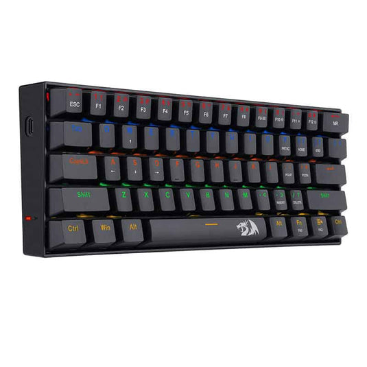REDRAGON LAKSHMI |K606R | BLACK |  BLUE SWITCH | STURDY ALUMINUM FRAME  | 60% MECHANICAL | 68 KEYS | RGB BACKLIGHTING | DETACHABLE WIRED |  6 MONTHS WARRANTY KEYBOARD