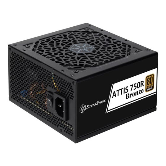 SILVERSTONE SST-AT750R-BF ATTIS 750W BRONZE | ATX 3.1 STANDARD | NON MODULAR | FLAT CABLES | 12 MONTHS WARRANTY POWER SUPPLY UNIT
