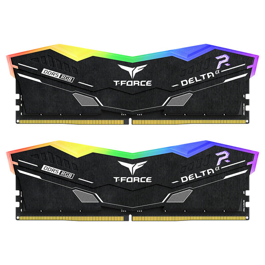 TEAMGROUP DELTA ALPHA RGB | DDR5 | 6000 MHZ | 32GB (16GB X 2) | BLACK HEATSINK | CL38 | 12 MONTHS WARRANTY | DESKTOP MEMORY