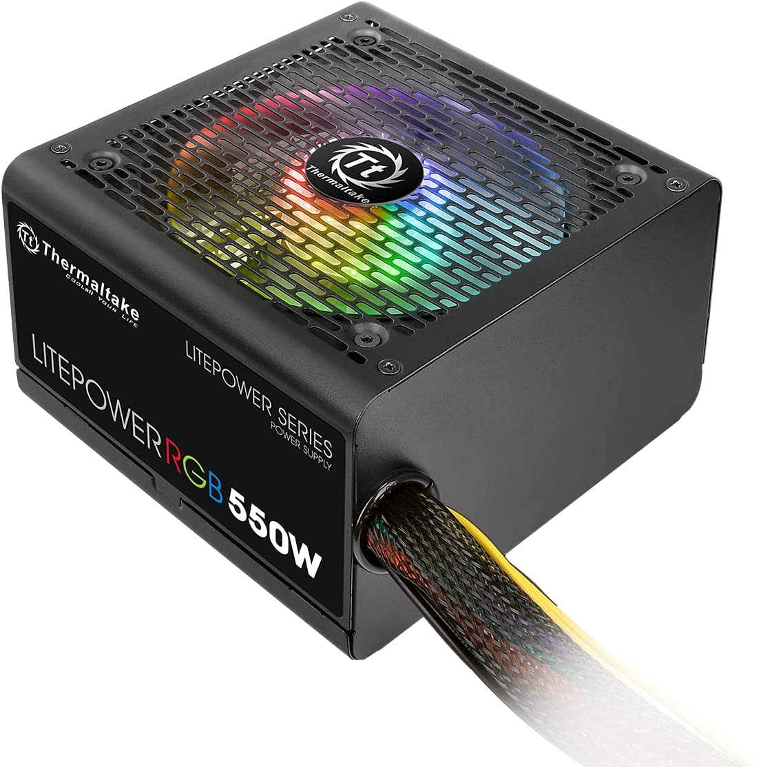 THERMALTAKE LITEPOWER RGB 550W 85% EFFICIENCY APFC NON-MODULAR POWER SUPPLY-POWER SUPPLY UNITS-Makotek Computers