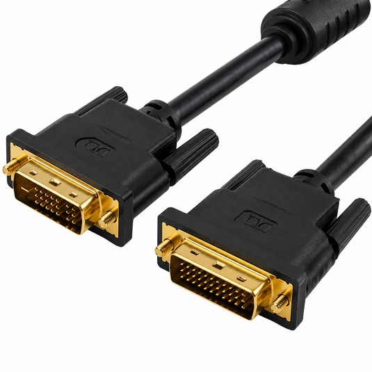 VENTION EACBG | 1.5M | BLACK | DVI (24+5) MALE TO VGA MALE | GOLD-PLATED | 1080P@60HZ | PURE COPPER | 6 MONTHS WARRANTY CABLE