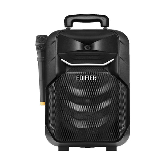 EDIFIER A3-8S | PORTABLE BLUETOOTH SPEAKER WITH TROLLEY BLACK | BLUETOOTH 5.0 | 8 ā„ BASS | U-SEGMENT WIRELESS MICROPHONE | BUILT-IN LITHIUM BATTERY | UP TO 7HRS BATTERY LIFE | USB/SD CARD INPUT SPEAKER | 6 MONTHS WARRANTY SPEAKER |