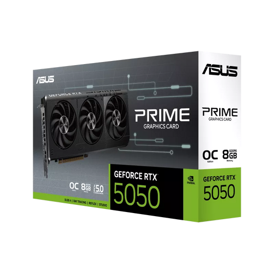 ASUS RIME-RTX5050-O8G | 8 GB GDDR6 | PCI-E 5.0 | 20 GBPS | 128 BIT | ATX | 12 MONTHS WARRANTY GRAPHICS CARD