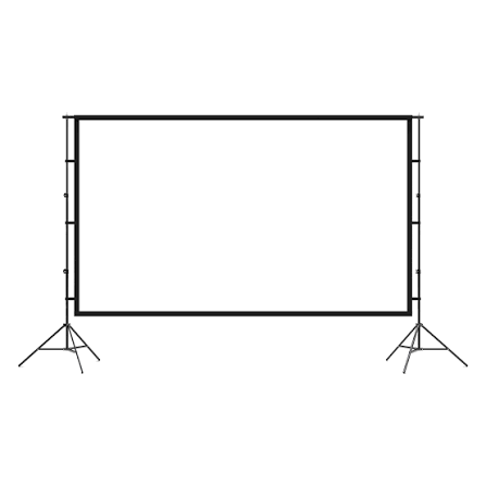 NEVIS 120 INCH (WITH STAND) NO WARRANTY PROJECTOR SCREEN