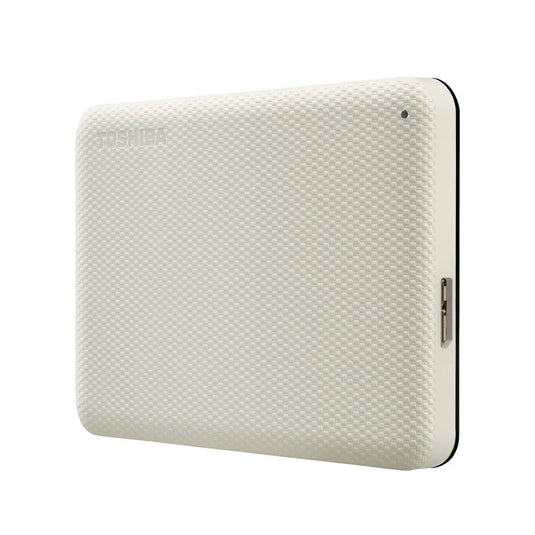 TOSHIBA CANVIO HDTCA10AW3AA 1TB, WHITE, USB 3.2 Gen 1 (USB 2.0 COMPATIBLE), 2.5" PORTABLE HARD DRIVE 12 MONTHS WARRANTY STORAGE