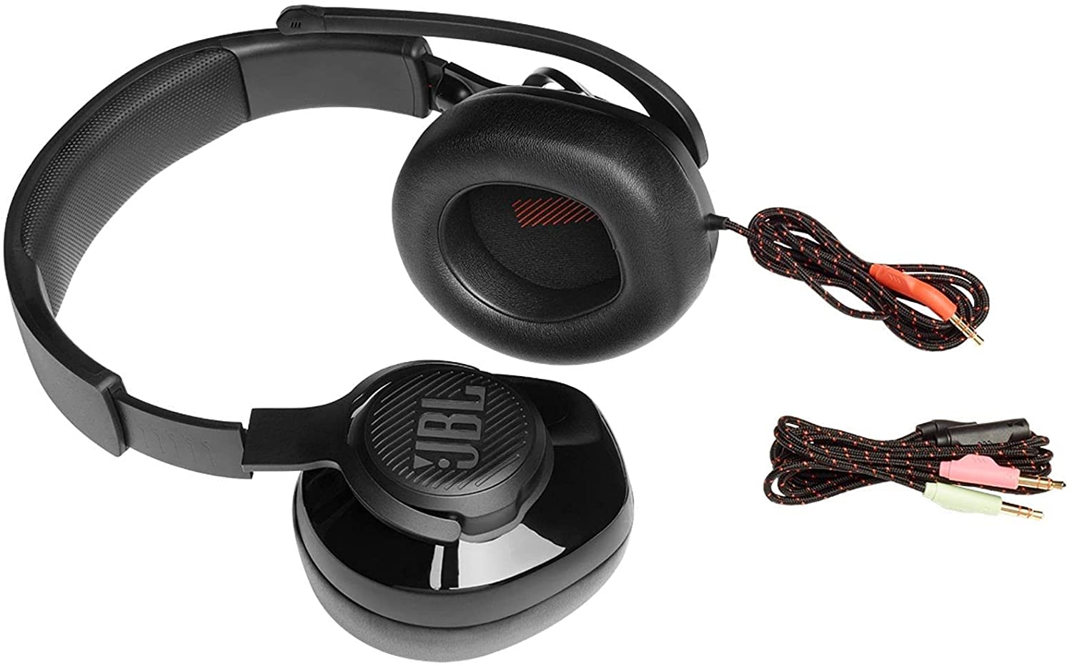 JBL QUANTUM 200 WIRED OVER EAR GAMING HEADSET WITH FLIP-UP MIC & MUTE (BLACK) HEADSET-HEADSET-Makotek Computers