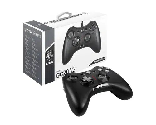 MSI FORCE GC20 V2 WIRED GAMING (BLACK) CONTROLLER-CONTROLLERS-Makotek Computers