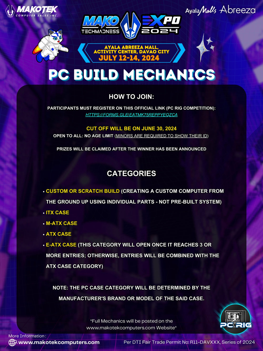 Raffle & Tournament Mechanics โ Makotek Computer Sales Inc