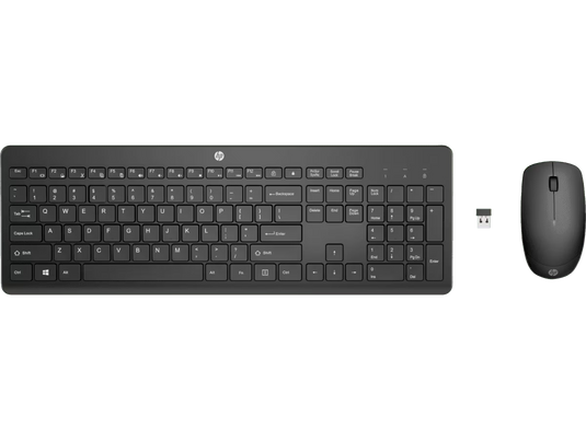 HP  230 (18H24AA)  | WIRELESS MOUSE AND KEYBOARD COMBO | BLACK | 2.4GHZ WIRELESS USB-A | FULL-SIZE 3-ZONE KEYBOARD | 1600 DPI MOUSE | 3-BUTTON MOUSE | 6 MONTHS WARRANTY KEYBOARD AND MOUSE