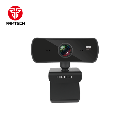 FANTECH C30 LUMINUOUS WEBCAM HD BLACK | 4MP | 2560 X 1440 VIDEO RESOLUTION | 2K / 25FPS FRAME RATE | BUILT-IN MICROPHONE | EASY ADJUSTMENT | LENS COVER INCLUDED | 6 MONTHS WARRANTY WEBCAM